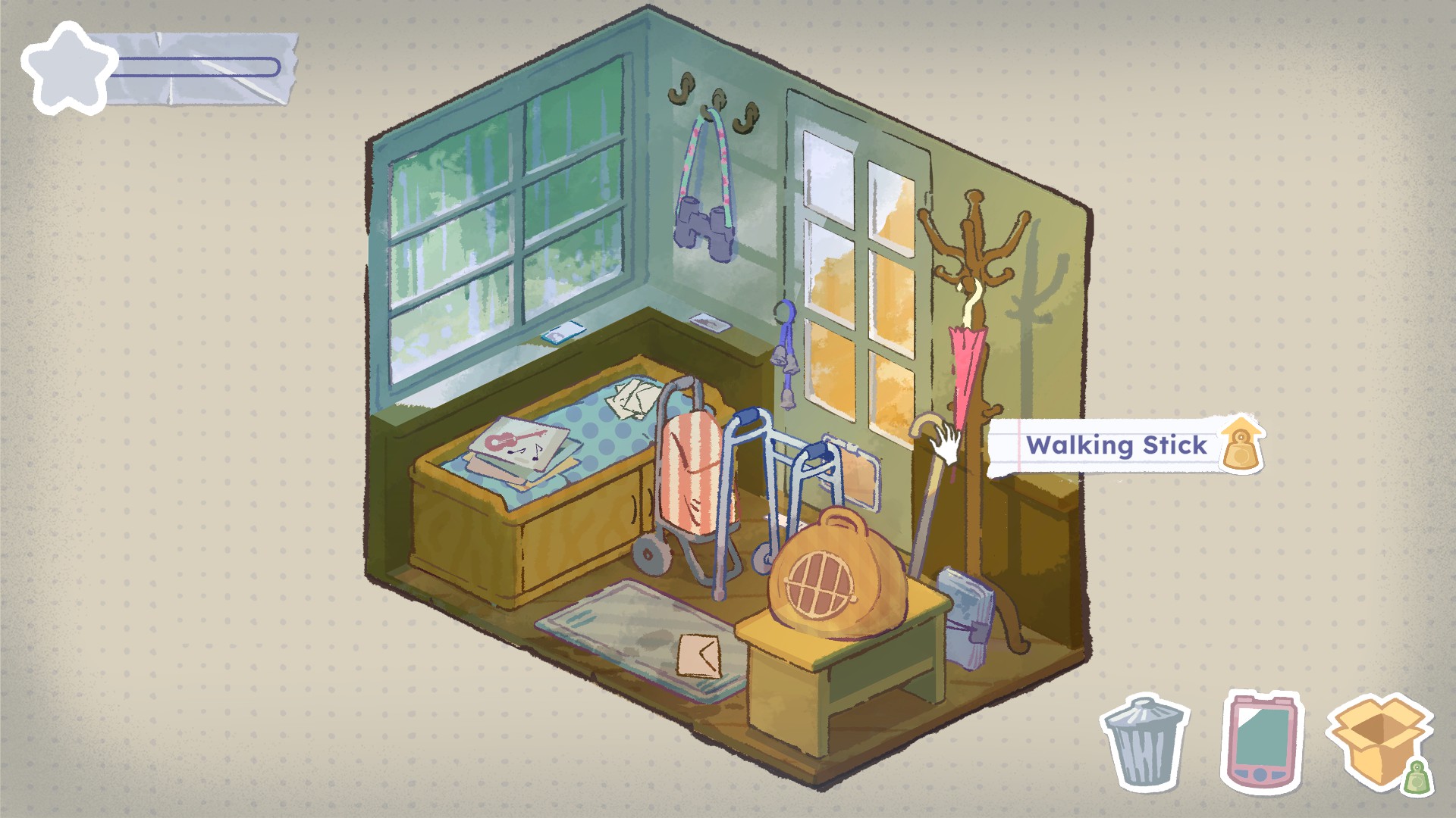 A puzzle game with an isometric view