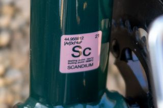 Scandium logo on downtube