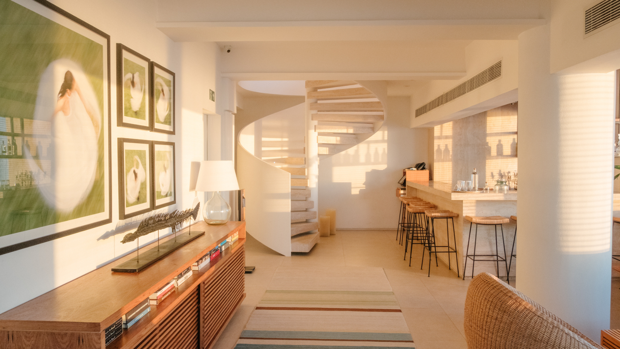 Janeiro Hotel spiral staircase