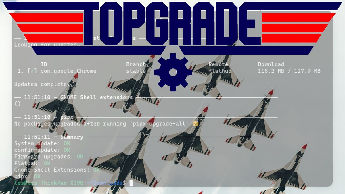 I use one simple tool to update my Linux OS and all of its software in minutes — Topgrade auto-detects and updates all of of my system via one command