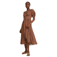 Brown Polka Dot Midi Shirt Dress, £42 | River Island