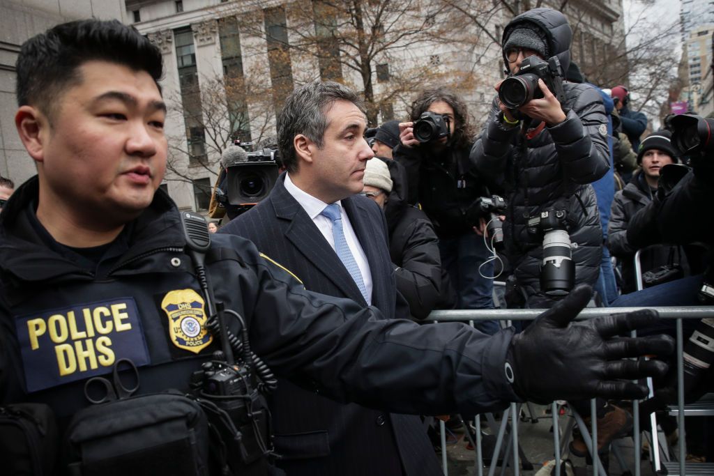 Micheal Cohen leaves court