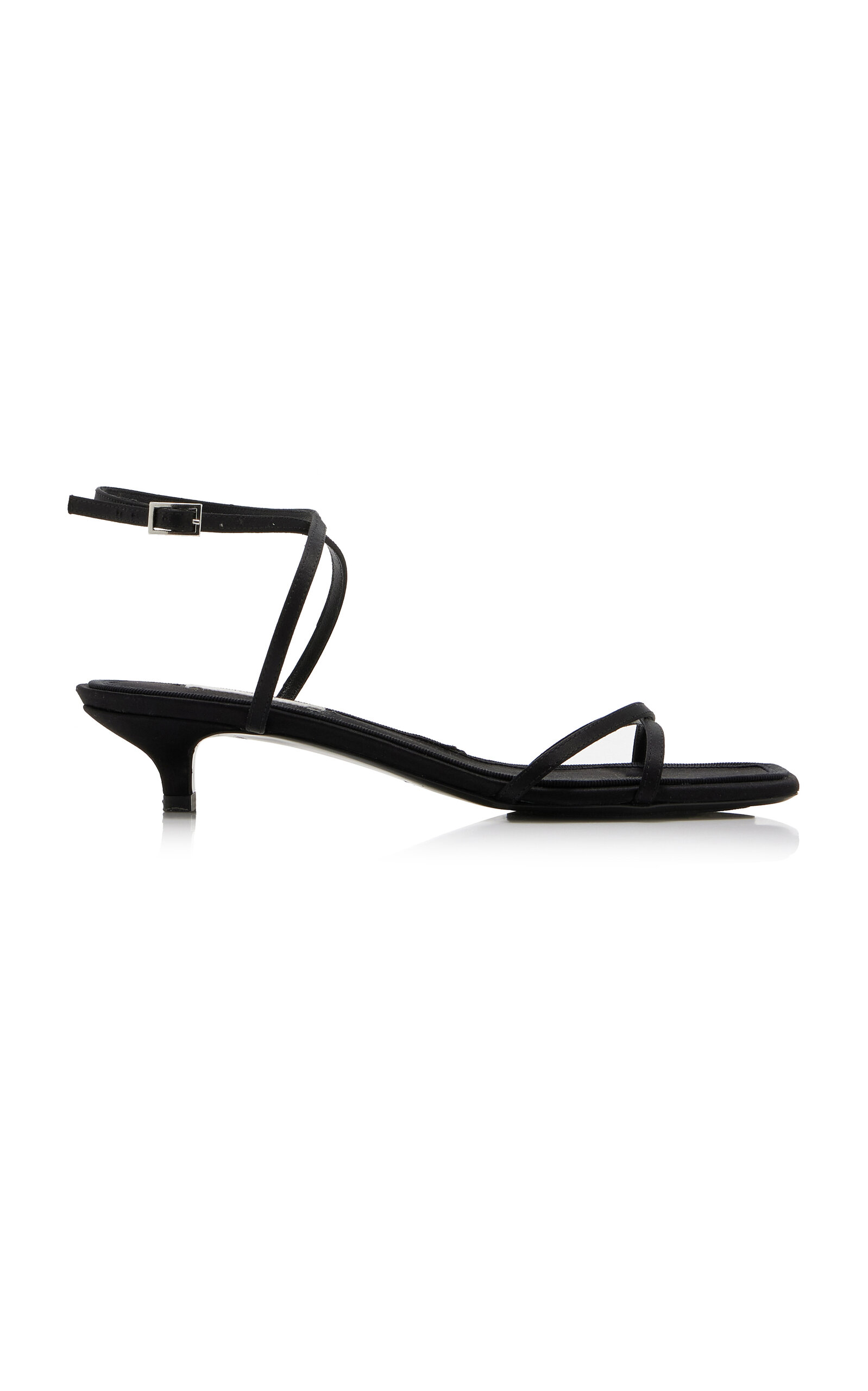 Satin Crossover Sandals