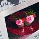 pink flower vase with decorative bowl wallpaper