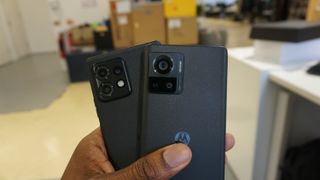 Images of the 2023 Motorola Edge 40 Pro in Interstellar Black