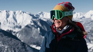 Skier smiling at Verbier