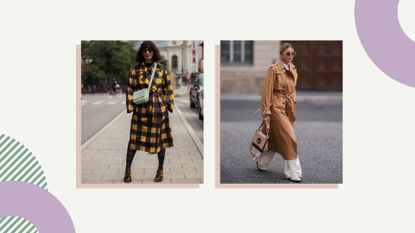 street style shots demonstrating some of the best designer bags for work in terms of style and shape