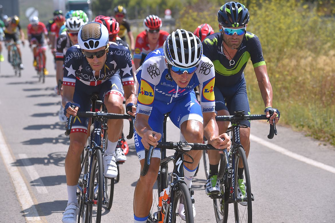Larry Warbasse (Aqua Blue Sport) and Enric Mas (Quick-Step) in the breakaway