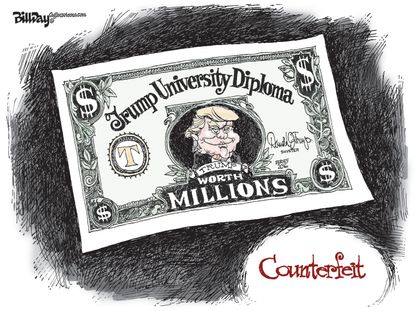 Editorial Cartoon U.S. trump University