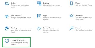 How to turn off Windows Defender - click update and security