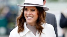 Princess Eugenie attends day 2 'Style Wednesday' of the Cheltenham Festival at Cheltenham Racecourse on March 13, 2024