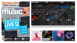Image of Computer Music magazine cover with included sample packs and free software