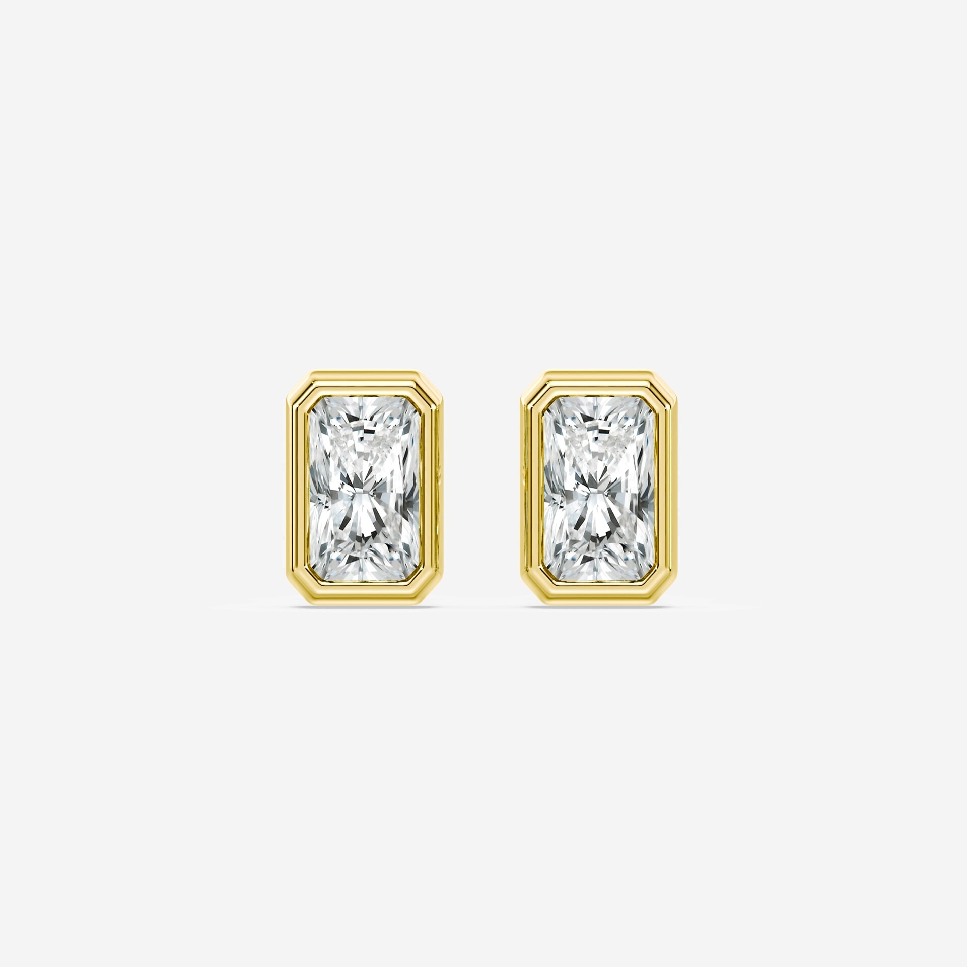 Plum Diamonds, Radiant Dewdrop Studs