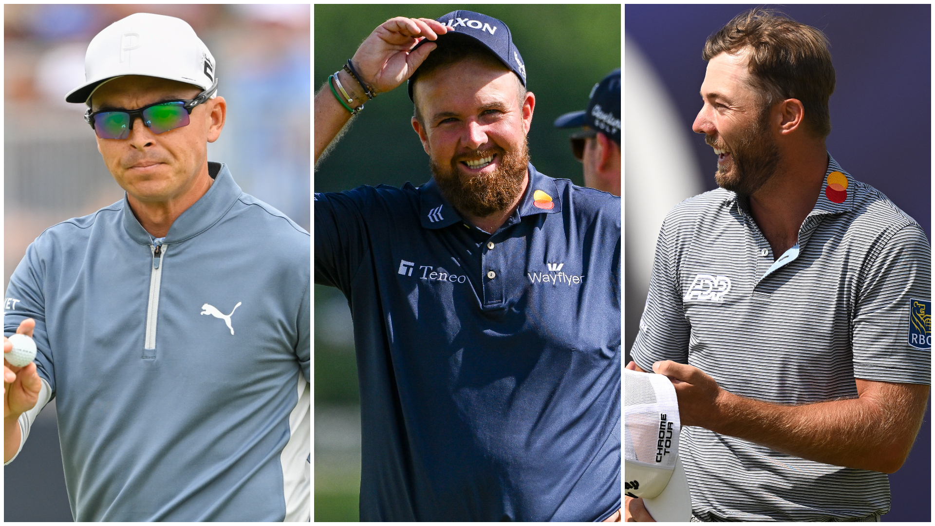 Rickie Fowler, Shane Lowry and Sam Burns