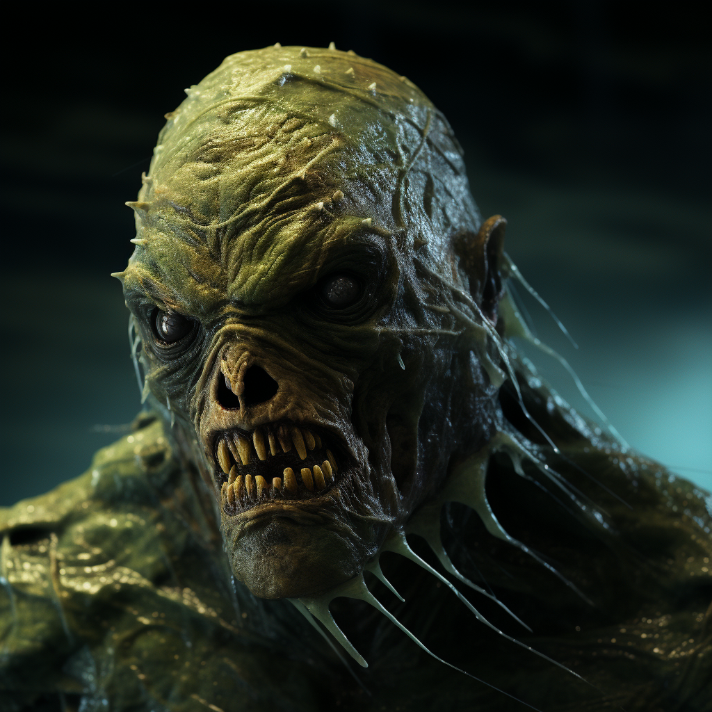 An AI image of a famous film monster
