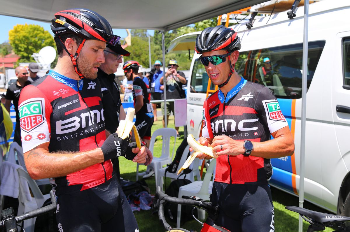 Richie Porte at the BMC van