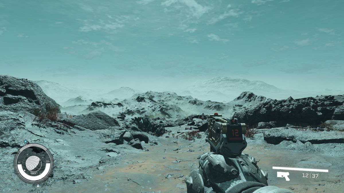Starfield's default FOV in first-person