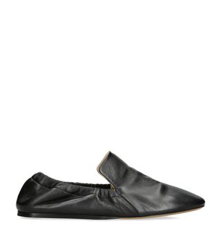 Leather Mocassino Ballet Flats