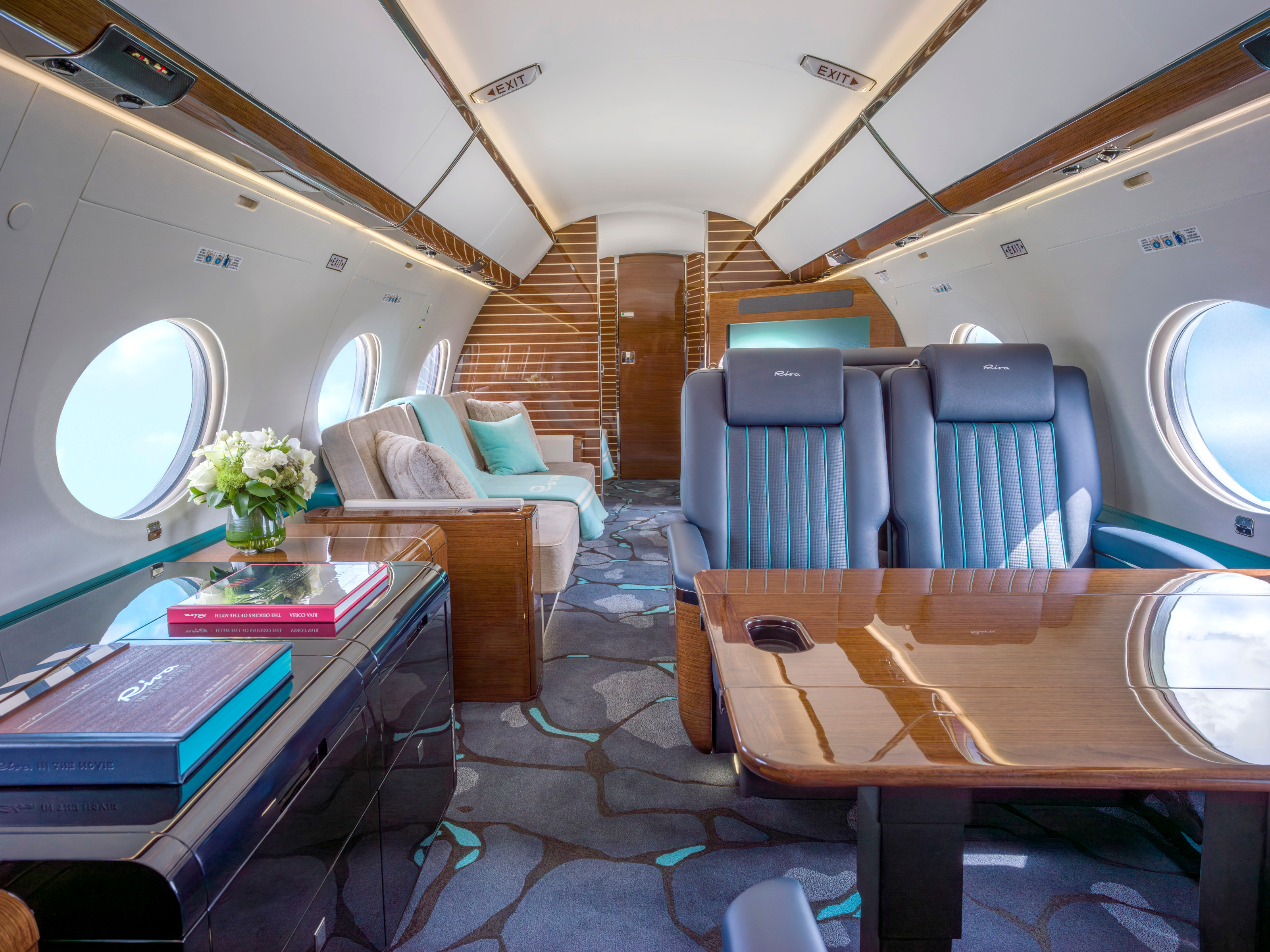 On board Flexjet's Riva Volare Gulfstream G650