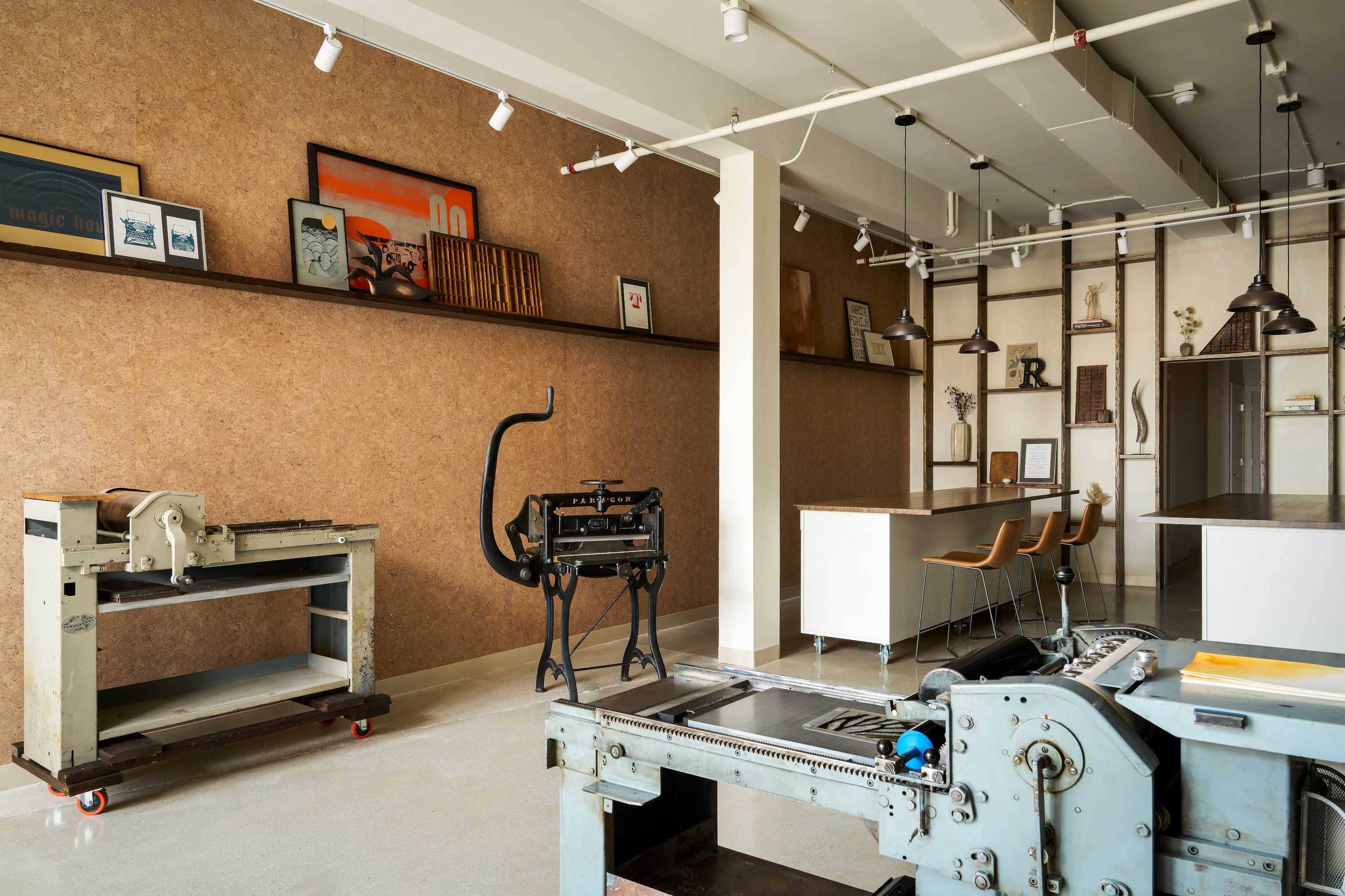 Double Trip operates vintage Vandercook presses