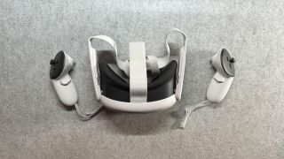 Meta Quest 3 headset and controllers
