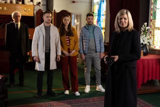 Norma pictured with Ethan, Sienna and Ste.