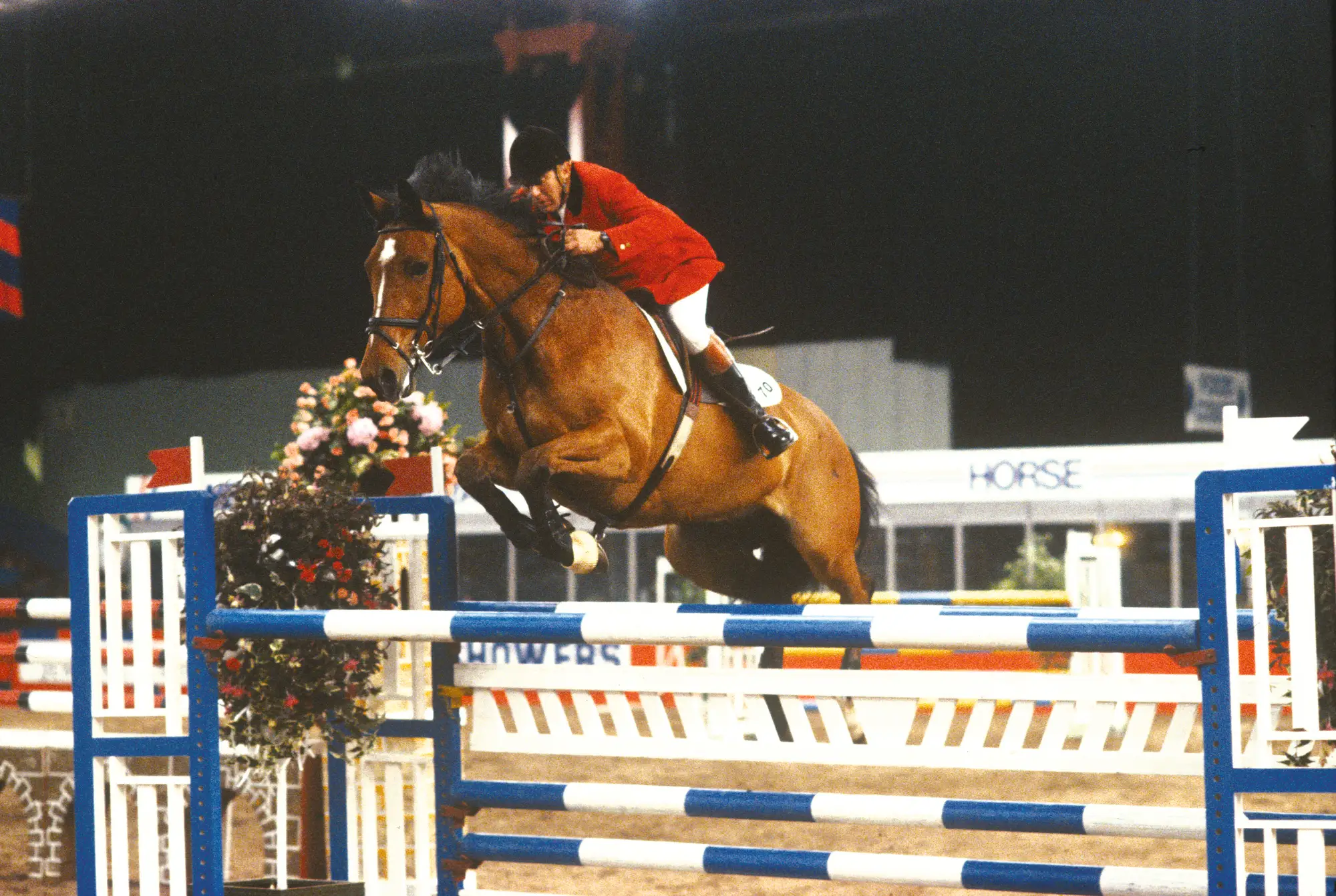 David Broome jumping Lannegan at Royal International Horse Show