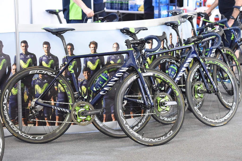 The Movistar team continue to race on Canyon bikes in 2017