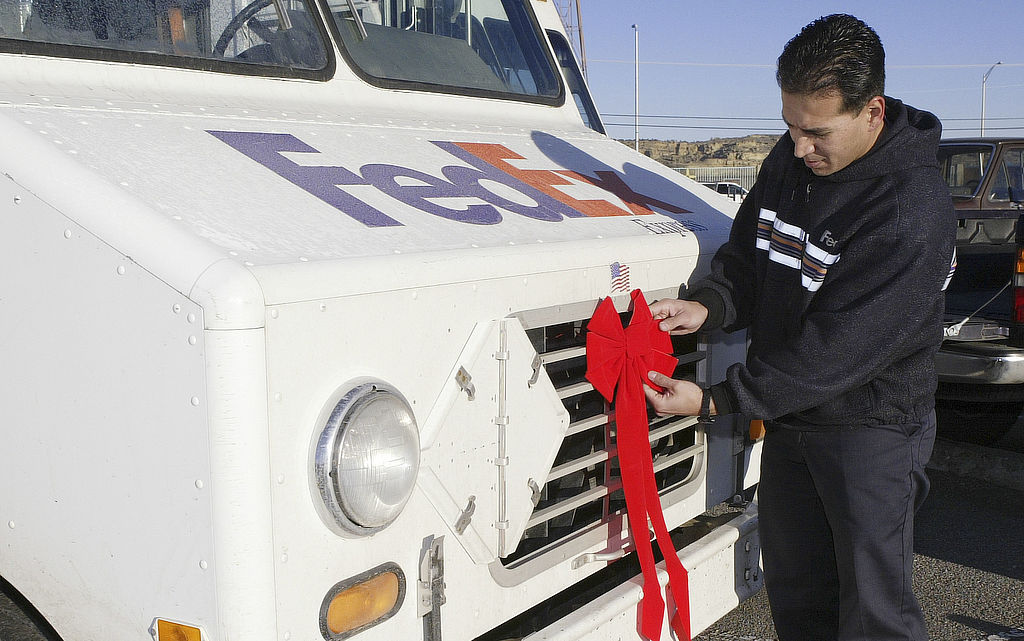 FedEx, UPS and Amazon drivers