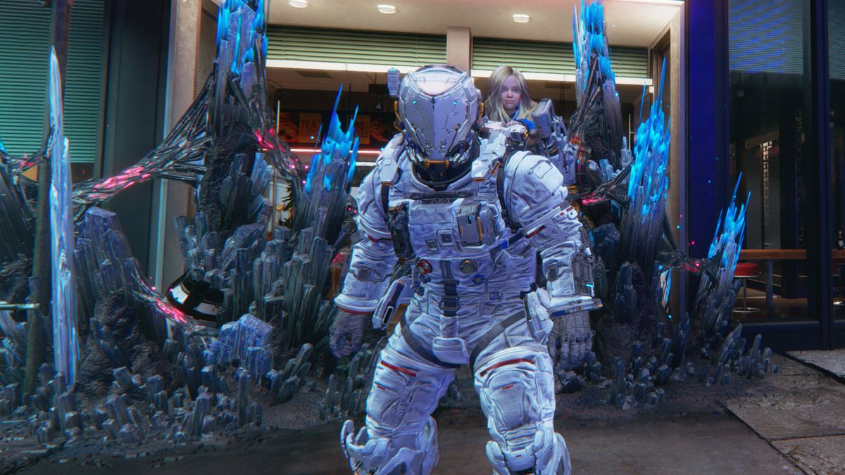 How to break blue crystal barriers in Pragmata