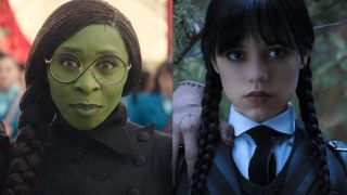 Elphaba and Wednesday side by side 