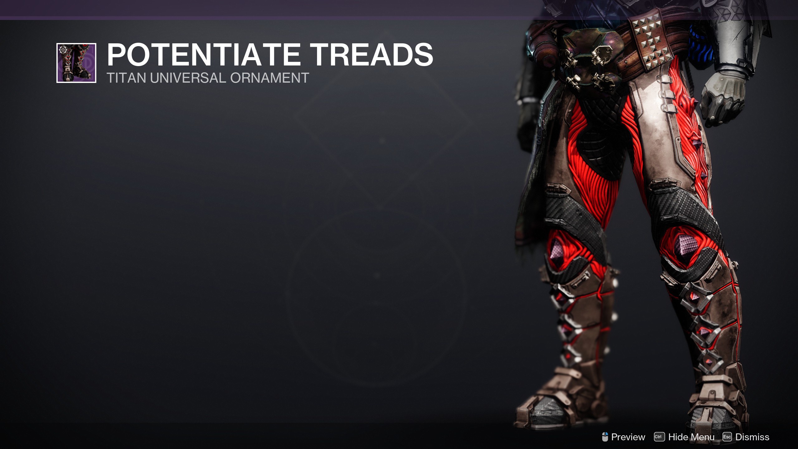 Destiny 2 Potentiate Treads ornament