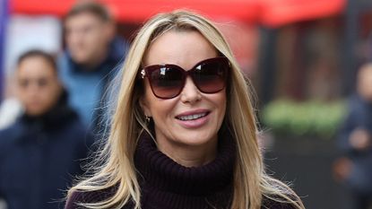 Amanda Holden wearing cosy, knitted skirt co-ord