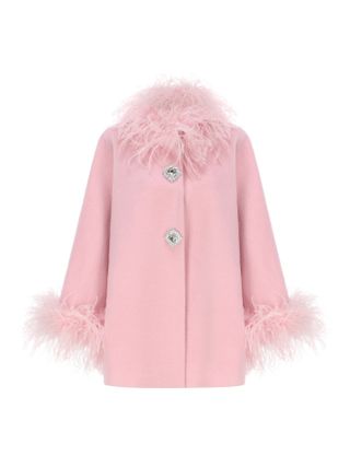 Angelica Feather Coat (pink)