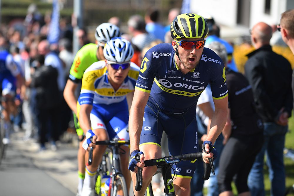 Luke Durbridge on the attack during stage 1 at Three Days of De Panne