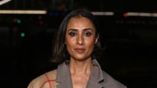 Anita Rani attends the Burberry show during London Fashion Week on 23 February 2026