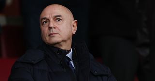 Tottenham Hotspur chairman Daniel Levy reacts during the English Premier League football match between Southampton and Tottenham Hotspur at St Mary's Stadium in Southampton, southern England on March 18, 2023