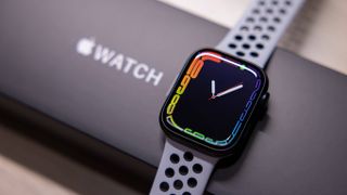 Apple Watch on cover
