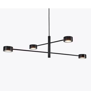 black modern chandelier from John Lewis