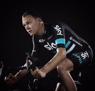 Chris Froome in the 2016 Team Sky colours