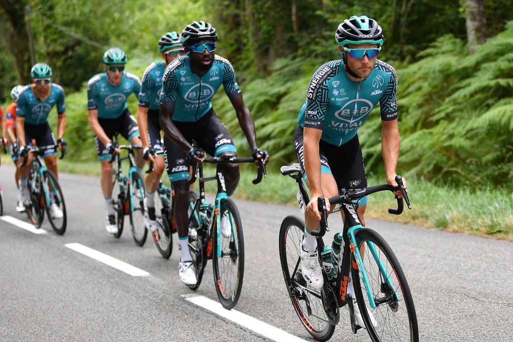CAP DCOUVERTE FRANCE AUGUST 02 Maxime Cam of France and Team BB Hotels Vital Concept Kvin Reza of France and Team BB Hotels Vital Concept during the 44th La Route dOccitanie La Depeche du Midi 2020 Stage 2 a 1745km stage from Carcassonne to Cap Dcouverte 344m RouteOccitanie RDO2020 on August 02 2020 in Cap Dcouverte France Photo by Justin SetterfieldGetty Images