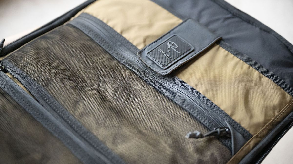 Close up of design touches of the Gomatic McKinnon Camera Pack 35L