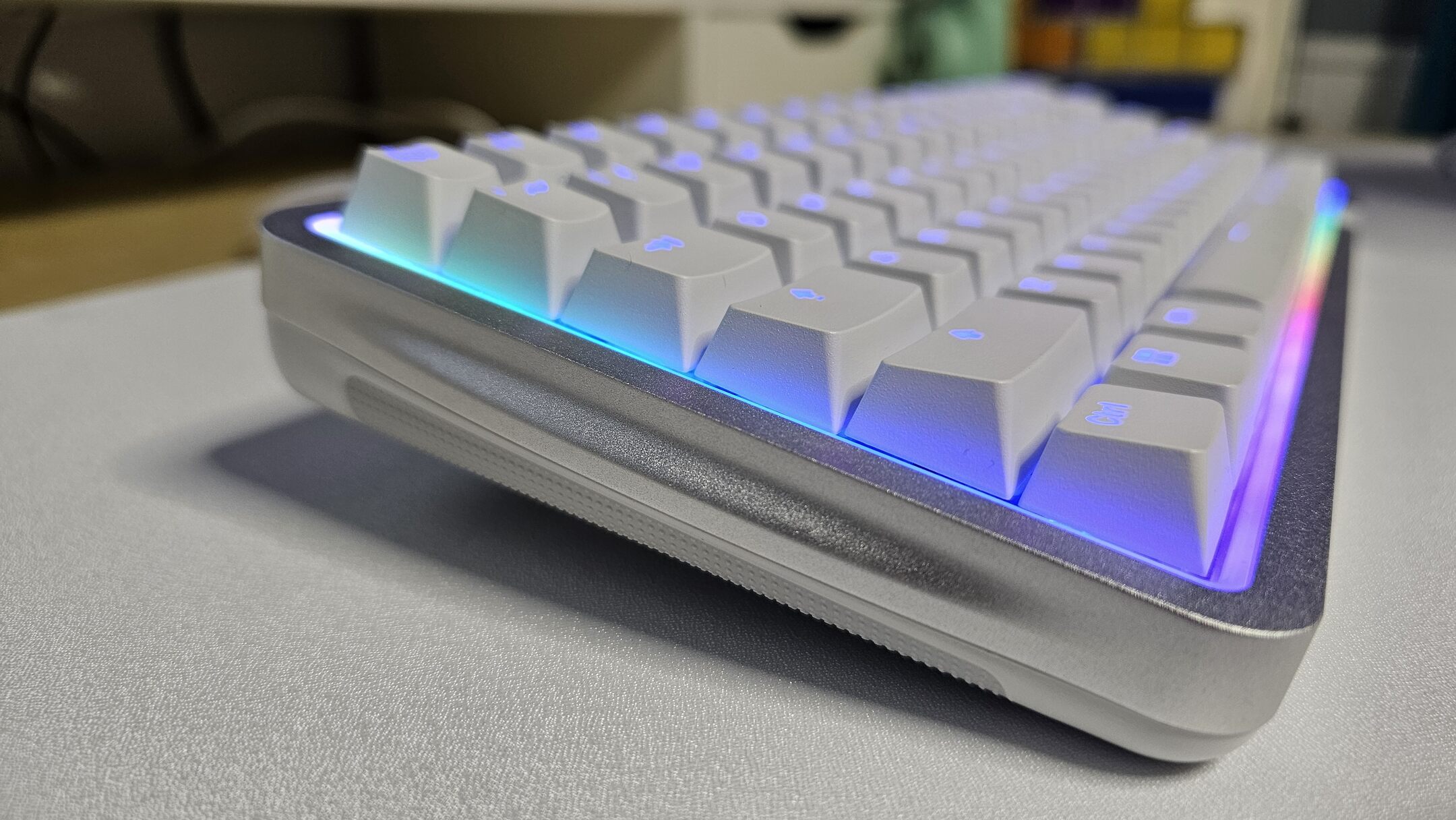 Up close shot of the NZXT Function Elite MiniTKL Keyboard