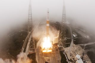 A United Launch Alliance Delta IV rocket launches a GPS satellite to orbit on March 25, 2015. ULA representatives are now asking people around the world to vote for their favorite name for the company's new rocket. 