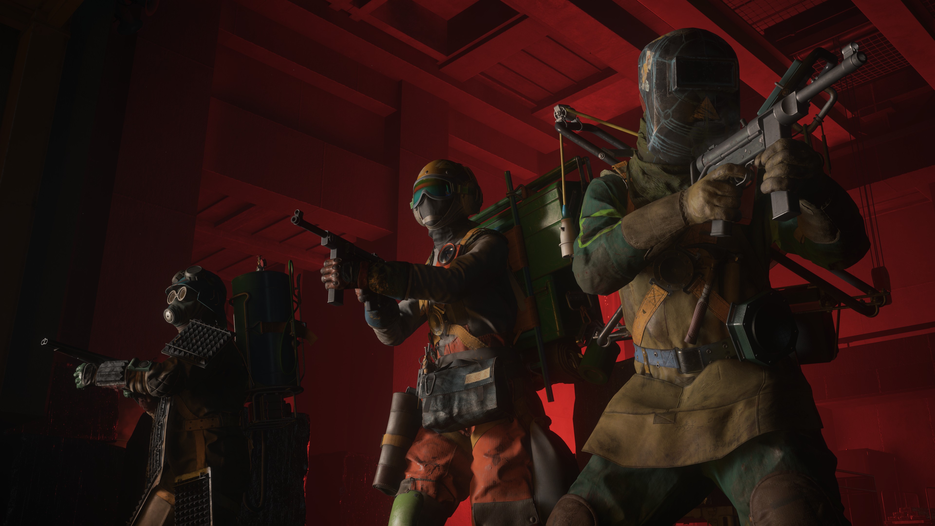 A screenshot from FBC Firebreak showing three player avatars