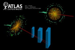In a new study, researchers working with the Large Hadron Collider found the first evidence for a rare Higgs boson decay.