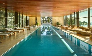 indoor swimming pool at Grand Park Hotel, Rovinij
