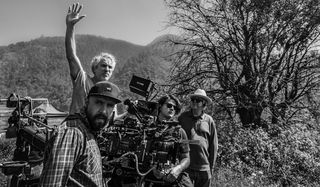 Roma Alfonso Cuaron setting up a shot