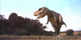 Jurassic Park T-Rex test footage