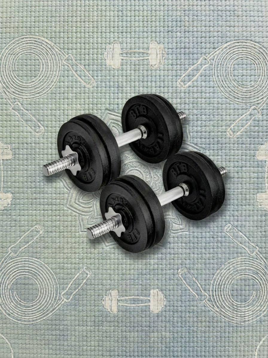 Cast Iron Spinlock Dumbbells